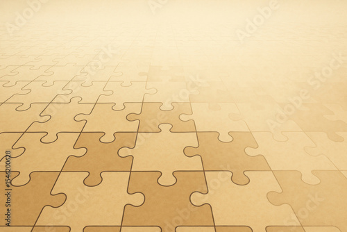 Large puzzle piece on floor.