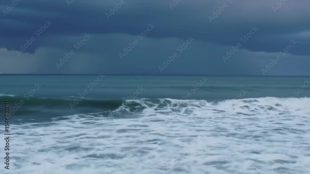 Stormy ocean waves crashing on shore relaxing nature ambience for meditation and sleep ambience video Stormy ocean waves crashing on shore relaxing nature ambience for meditation and sleep ambience video