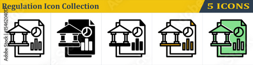 Regulation Icon Collection With 5 Style Icon (Outline, Solid, Mixed, Outline Color Lineal and Solid Color Lineal) 