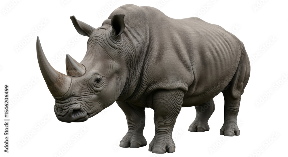 Obraz premium Isolated Rhinoceros