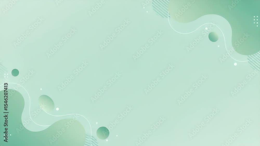 Abstract Green Fluid Background With Gradient Shapes Flowing Across the Frame Abstract Green Fluid Background With Gradient Shapes Flowing Across the Frame