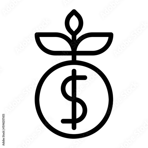 investment line icon