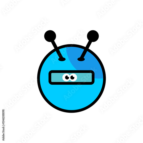 Bot Icon. Virtual intelligent assistant Bot sign design. Robot head with luxurious design. Vector illustration isolated on white background.