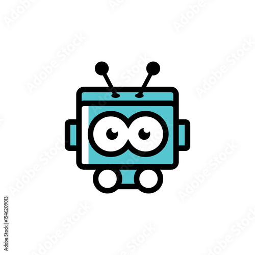 Bot Icon. Virtual intelligent assistant Bot sign design. Robot head with luxurious design. Vector illustration isolated on white background.