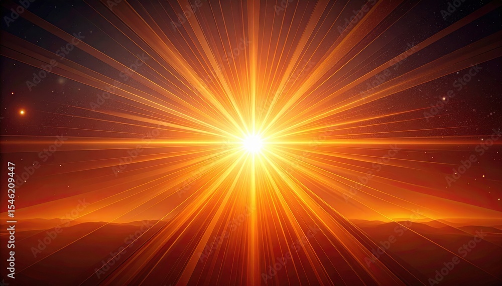 Obraz premium Radiant Star Burst In Space Background
