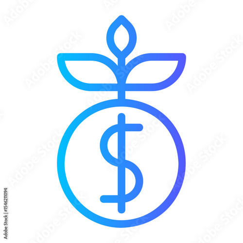 investment gradient icon