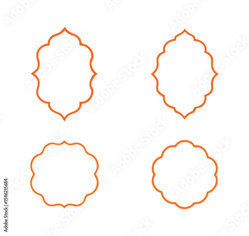 Set of vector frames