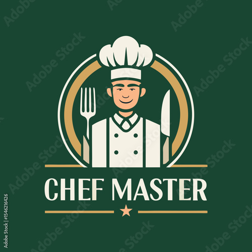 Chef master logo design culinary restaurant branding