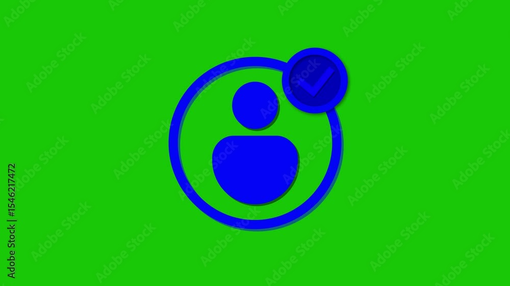Abstract blue person icon on green background for digital design Abstract blue person icon on green background for digital design