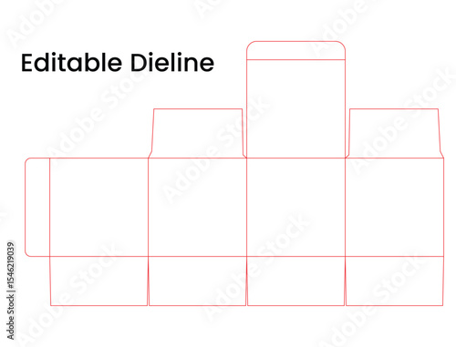 box dieline, dieline template,  folding box dieline, packaging box template, dieline packaging design, 