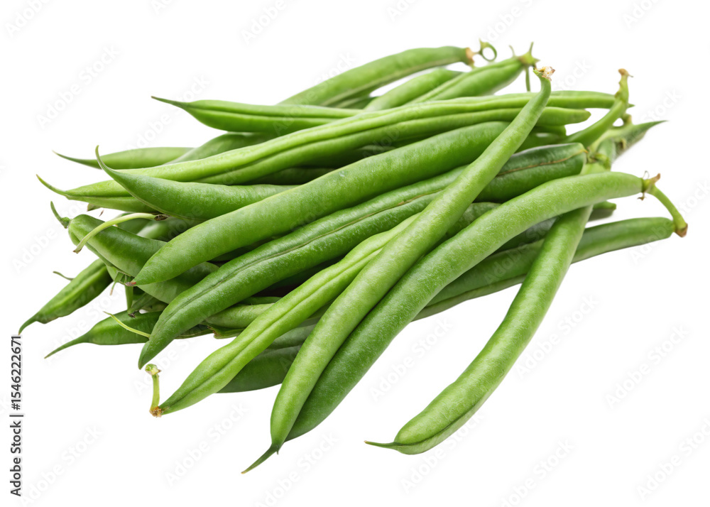 Green beans, isolated PNG Green beans, isolated PNG