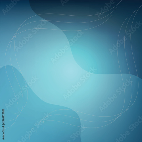 Abstract background blue gradient, glassy effect