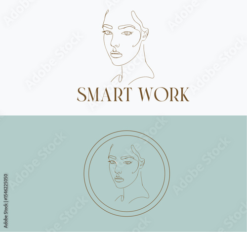 logo, unique logo, logo od girl, girl vector