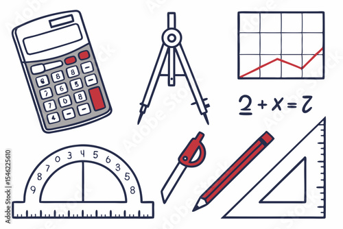 calculator and pen