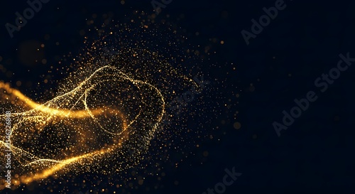 Abstract, Background, Gold, Golden Stardust Abstract Background