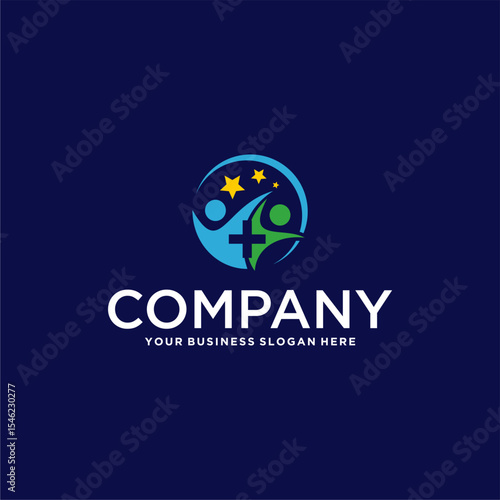 charity logo design with cross