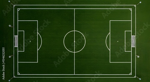 Wallpaper Mural Soccer field, Football field, Pitch, Aerial View of Empty Soccer Field Torontodigital.ca