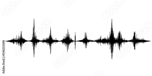 Abstract Music Pulse with Grunge Texture