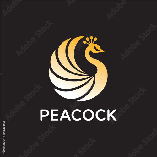  Peacock Logo design