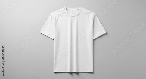 Wallpaper Mural Minimalistic White Athletic T-Shirt on a Clean Background for Fashion Showcase Torontodigital.ca