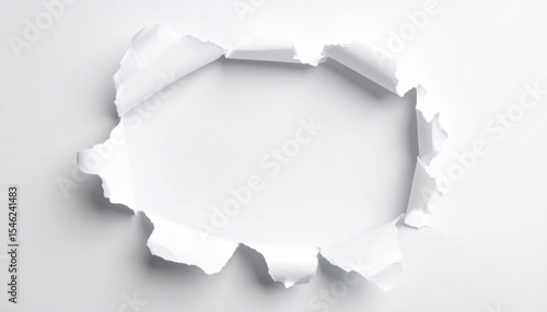 Torn paper background with central blank area for text or design