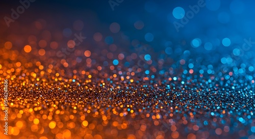 Abstract, Background, Texture, Abstract Blue and Orange Glitter Background