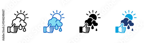 Good Weather icon Multi Style Vector Illustration 