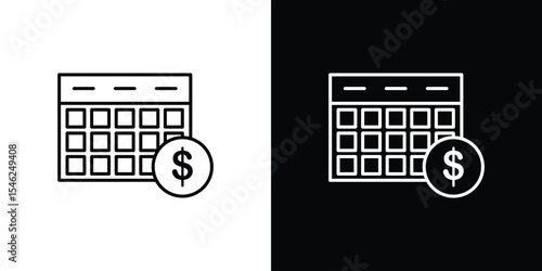 BNPL icon in black. flat graphic vector icon