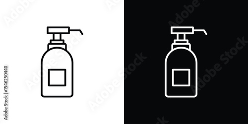 Body Soap icon in black. flat graphic vector icon