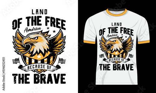 Trendy American Indipendence Day  T-shirt Design.