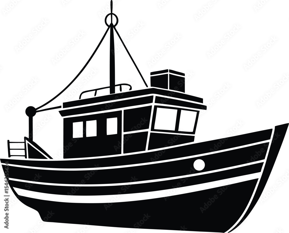 fishing boat vector illustration fishing boat vector illustration