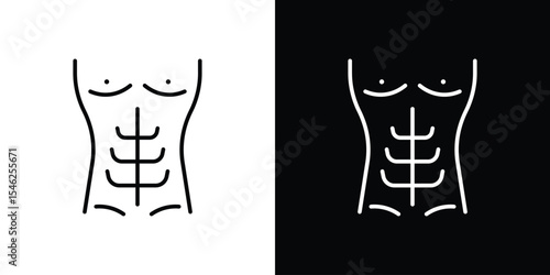 Abs icon in black. flat graphic vector icon