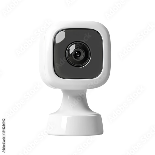 security camera on white background