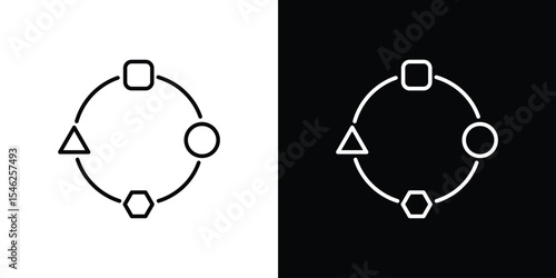 Adaptation icon in black. flat graphic vector icon