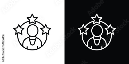 Additional skills icon in black. flat graphic vector icon