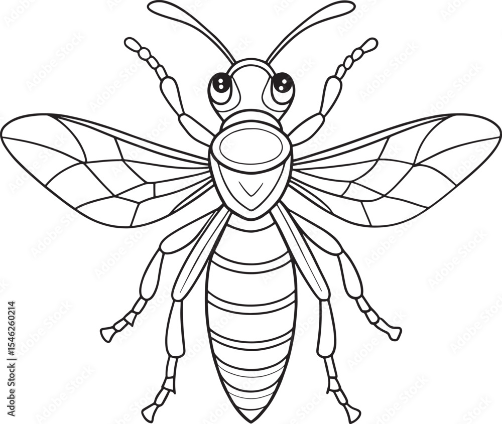Fototapeta premium a large insect with wings and antennae on white background
