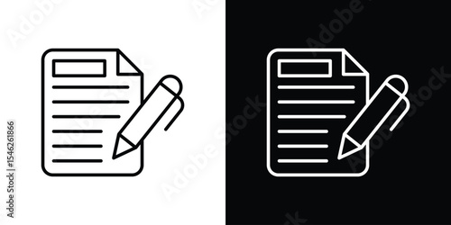 Agreement icon in black. flat graphic vector icon
