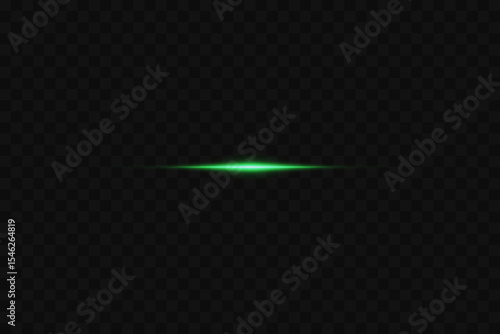 Glowing beam of light, horizontal effect.