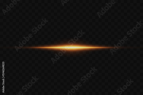 Glowing beam of light, horizontal effect.