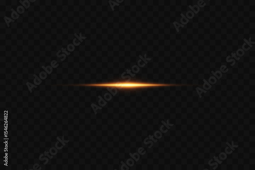 Glowing beam of light, horizontal effect.