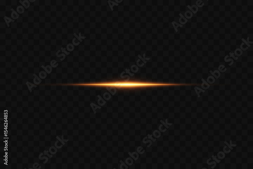Glowing beam of light, horizontal effect.