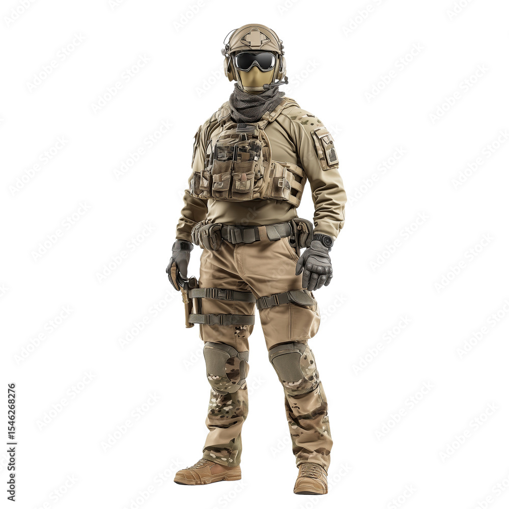 Urban combat zone illustrated realistic military action of a soldier Urban combat zone illustrated realistic military action of a soldier