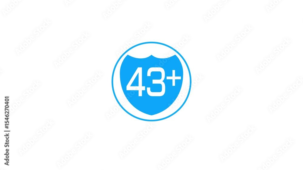 Adult content. Age limited sign animation. Age restriction concept. Adult content. Age limited sign animation. Age restriction concept.