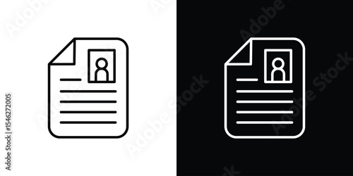 Application form icon in black. flat graphic vector icon