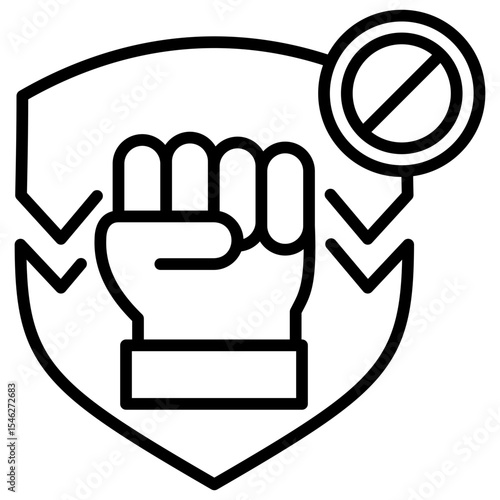 Resistance Line Icon