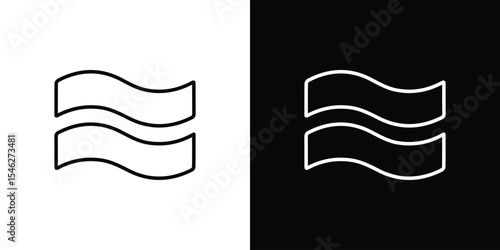 Approximately equal icon in black. flat graphic vector icon