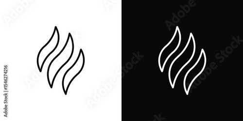 Aroma icon in black. flat graphic vector icon