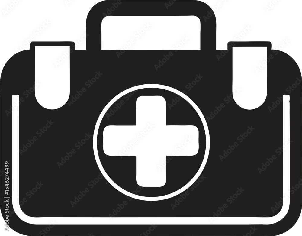 Obraz premium first aid kit icon vector illustration