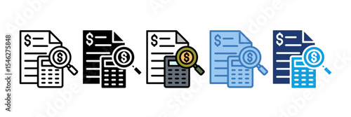 Budget Tracker Icon Element For Design