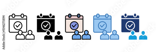 Meeting Scheduler Icon Element For Design